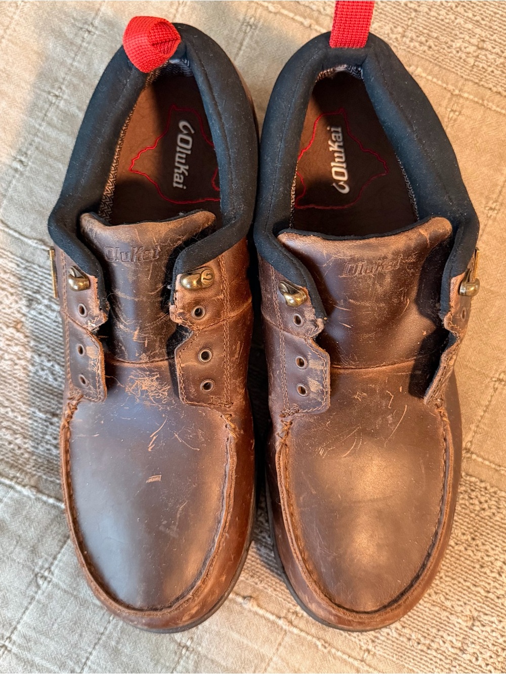 OluKai Makoa Brown
Leather Casual Shoes
Waterproof 
Men's Size 11